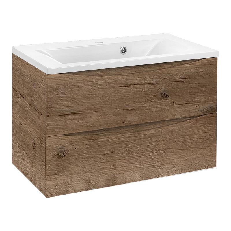 Тумба под раковину Vincea Mia VMC-2MA800VO 80 cм (V.Oak) подвесная