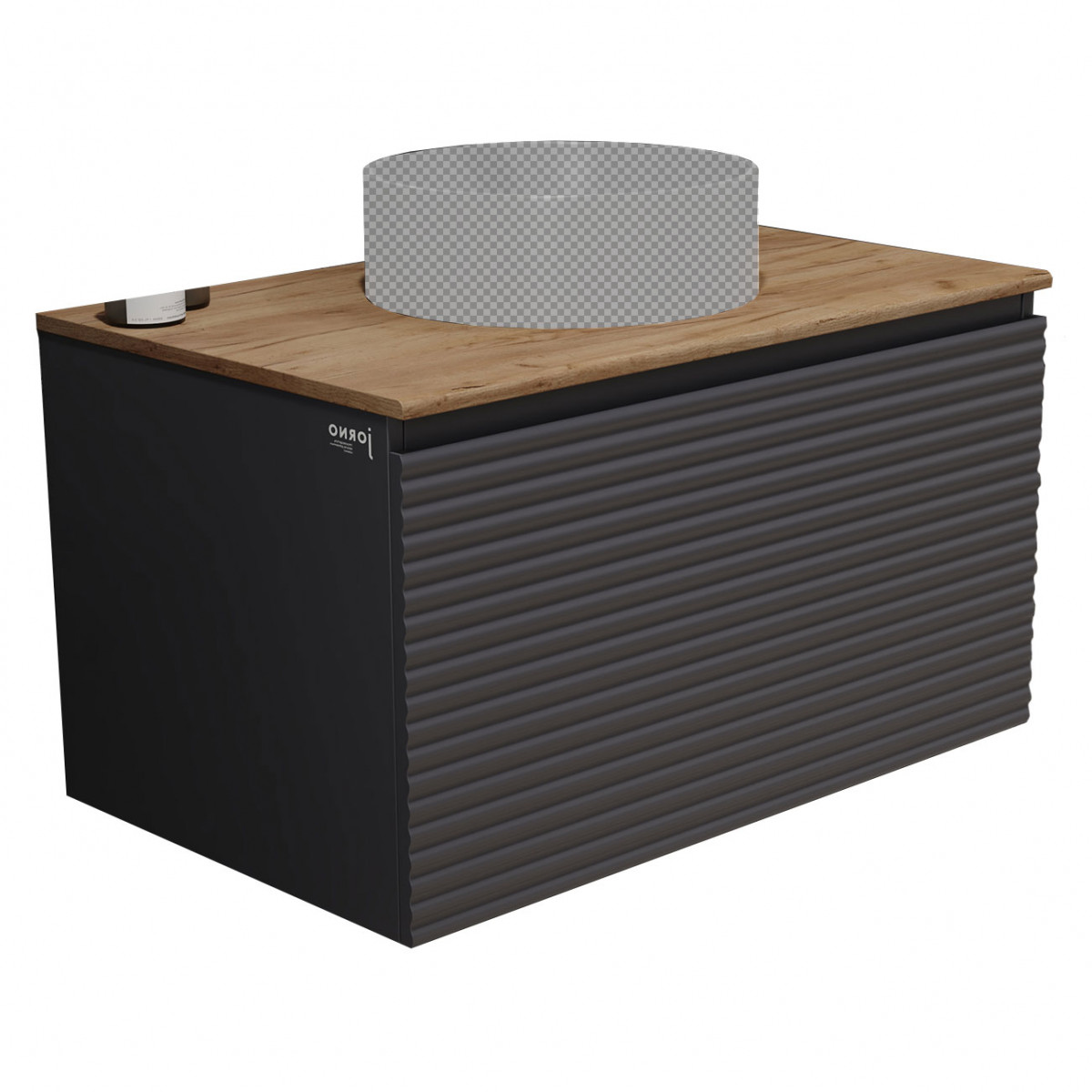 Тумба под раковину Jorno Cossety Coss.01.80/P/A-DZ/JR 80 см (антрацит) подвесная