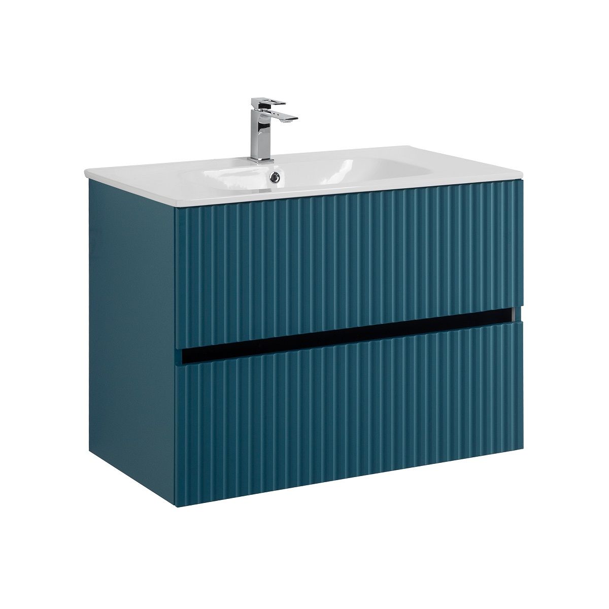 Тумба под раковину Art&Max Torino AM-TORINO-800-2C-SO-AQ-P 80 см (аквамарин) подвесная