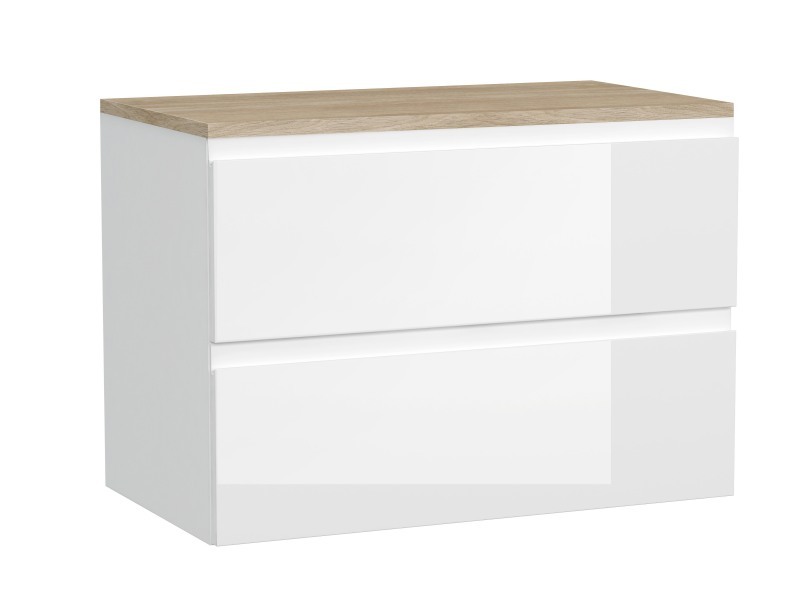 Тумба под столешницу Cersanit Moduo 80 см (белый) подвесная