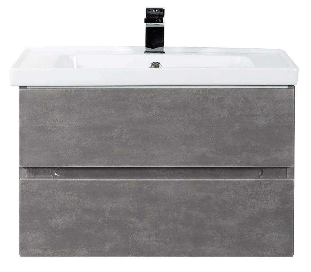 Тумба под раковину Art&Max Techno AM-Techno-900-2C-SO-FC305 90 см (айс какао) подвесная