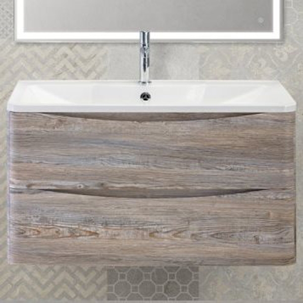 Тумба под раковину Belbagno ACQUA-800-2C-SO-PS 80 см (серый) подвесная