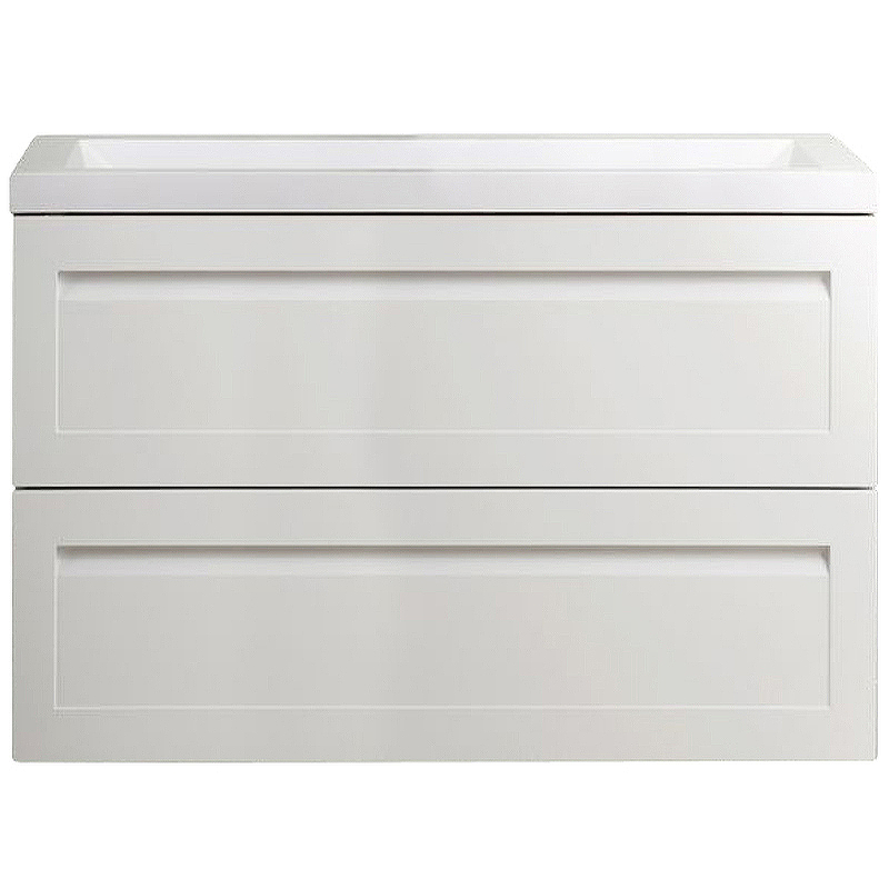 Тумба под раковину Art&Max Platino AM-Platino-900-2C-SO-BM-Cer 90 см (белый матовый) подвесная