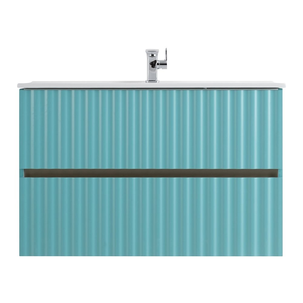 Тумба под раковину Art&Max Elegant AM-ELEGANT-900-2C-SO-MM-LED 90 см (светло-зелёный матовый) подвесная