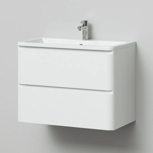 Тумба с раковиной Итана Roberto 4657773608214 80 см (белый) подвесная