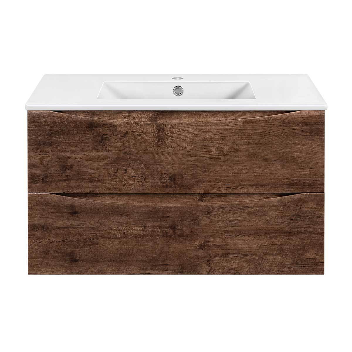 Тумба под раковину Vincea Mia Slim VMC-2MC900S1RW 90 cм (R.Wood) подвесная