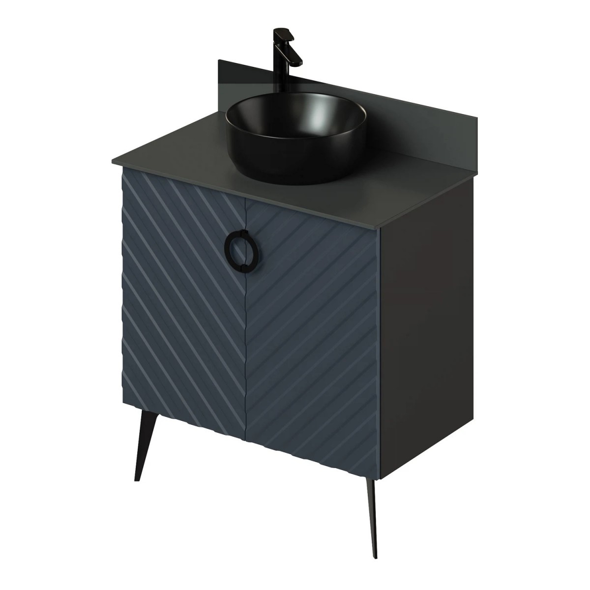 Тумба со столешницей Итана Palladio 2.0 4657821041086 80 см (маренго софт) напольная