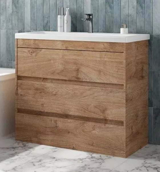 Тумба под раковину Art&Max Family FAMILY-M-900-3C-PIA-HG 90 см (дуб харбор золотой) напольная