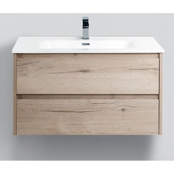 Тумба под раковину BelBagno Kraft KRAFT-900-2C-SO-RGB 90 см (светлое дерево) подвесная