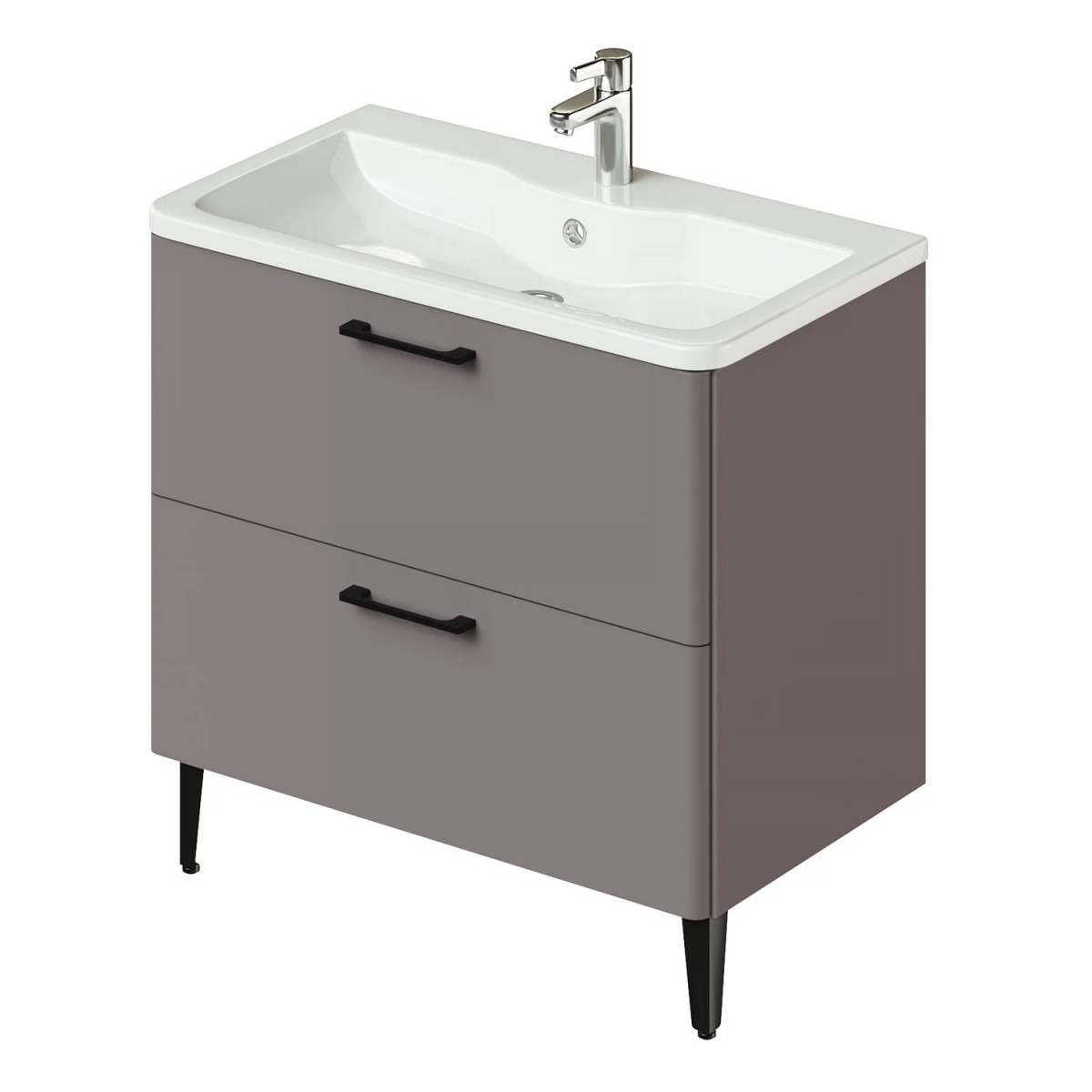 Тумба с раковиной Итана Nais 2.0 4657810335073 80 см (амаретти) напольная