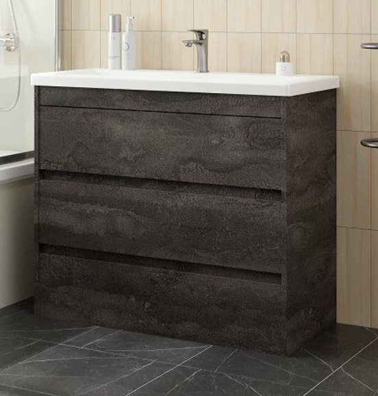 Тумба под раковину Art&Max Family FAMILY-M-900-3C-PIA-IS 90 см (железный камень) напольная