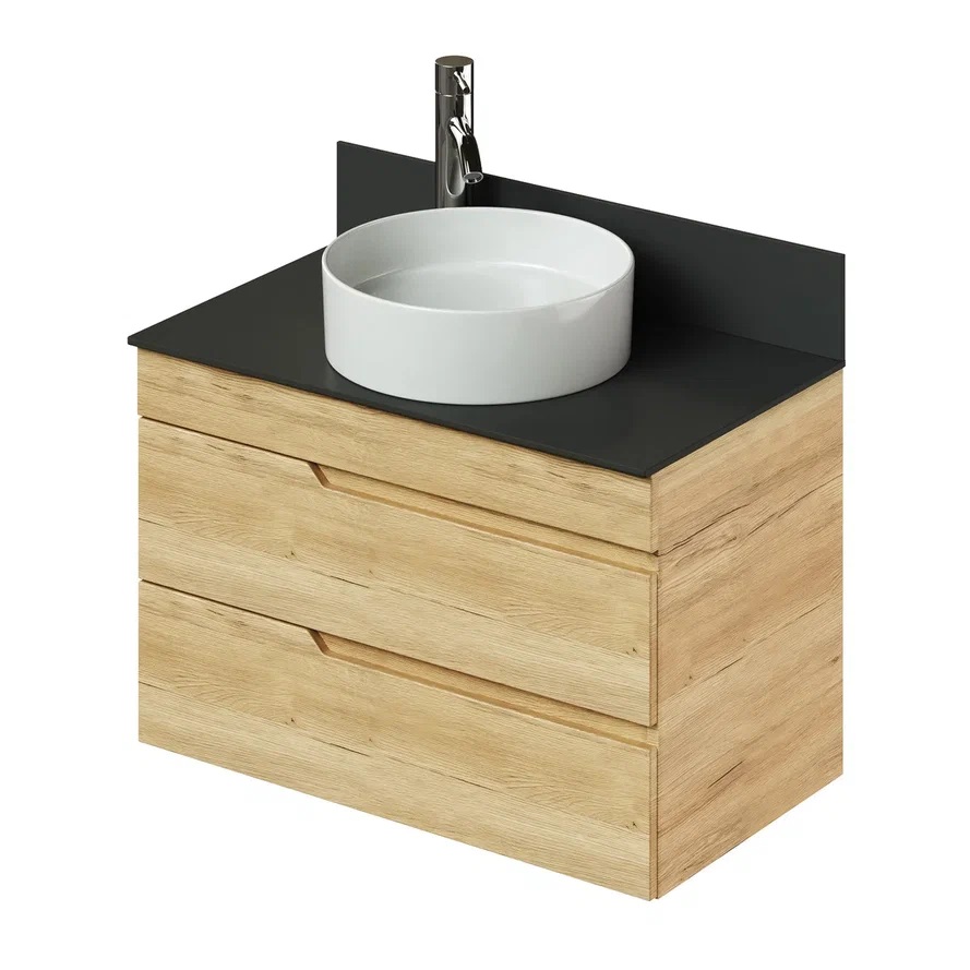 Тумба со столешницей Итана Alexa 4657826226860 80 см (дуб мавелла голд) подвесная