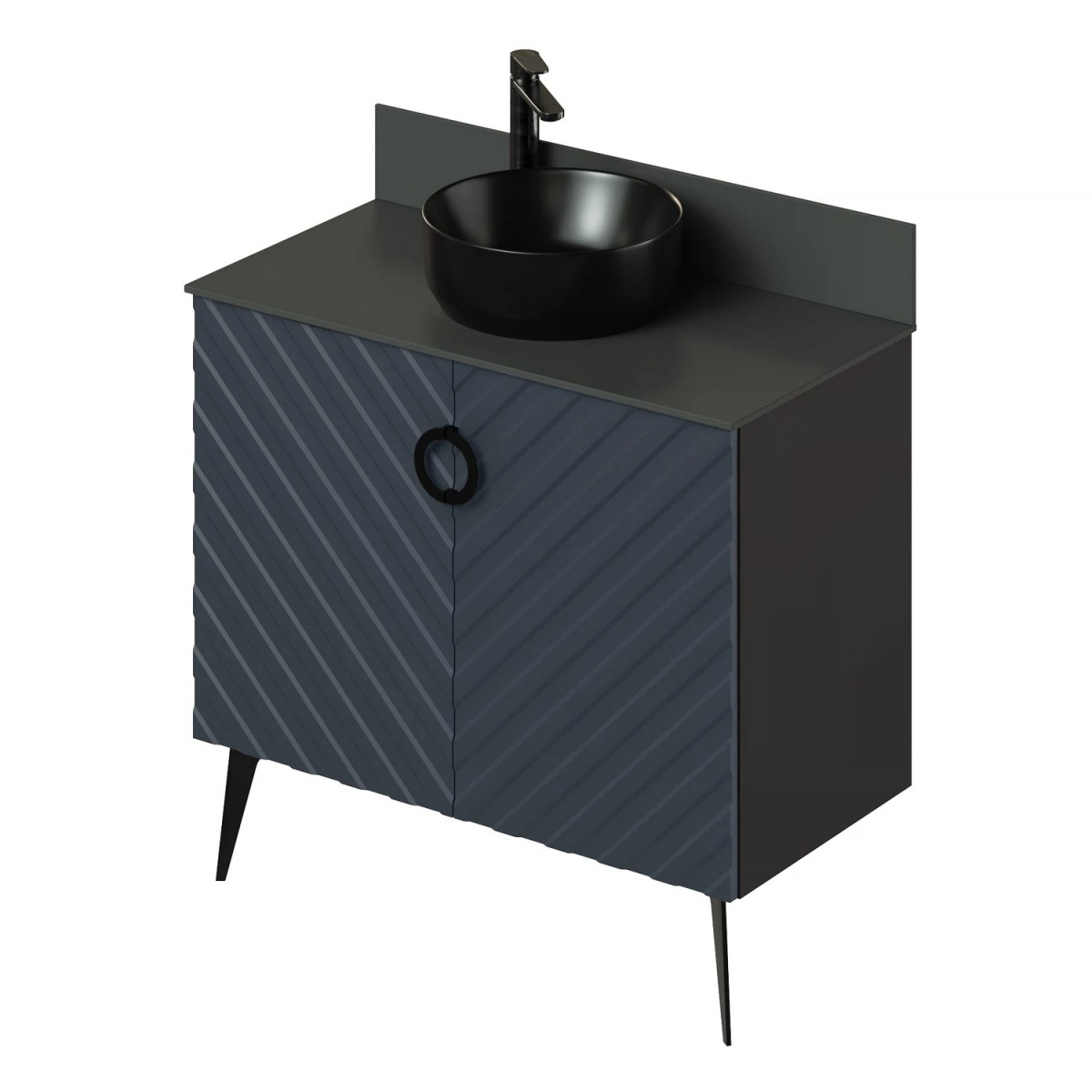 Тумба со столешницей Итана Palladio 2.0 4657821041116 90 см (маренго софт) напольная