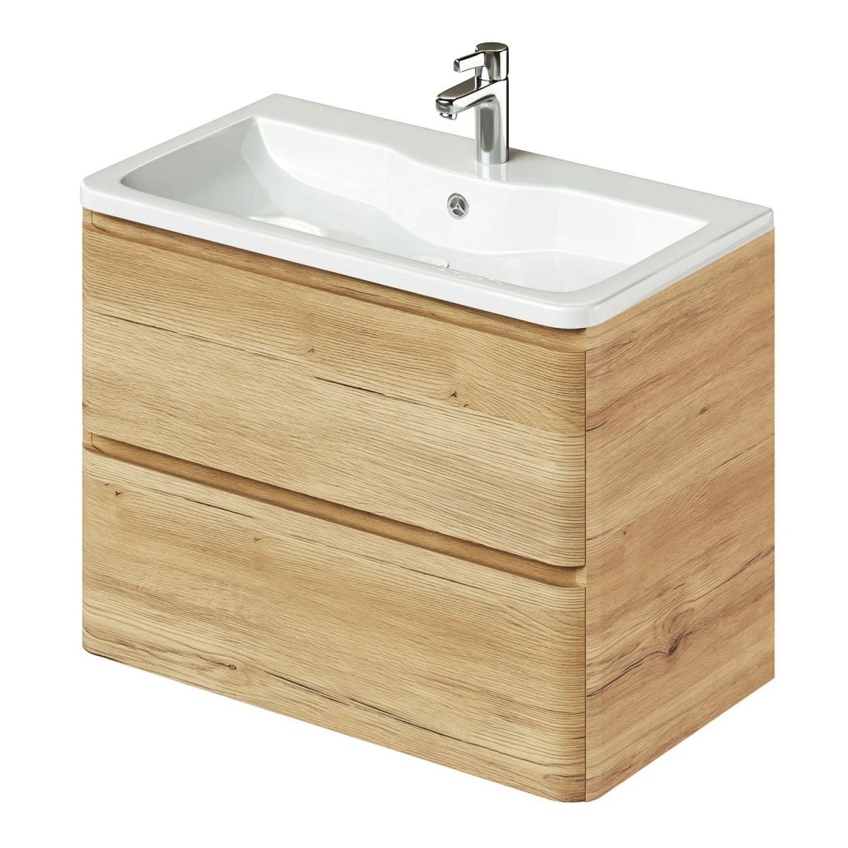 Тумба с раковиной Итана Roberto 4657826226570 80 см (дуб мавелла голд) подвесная