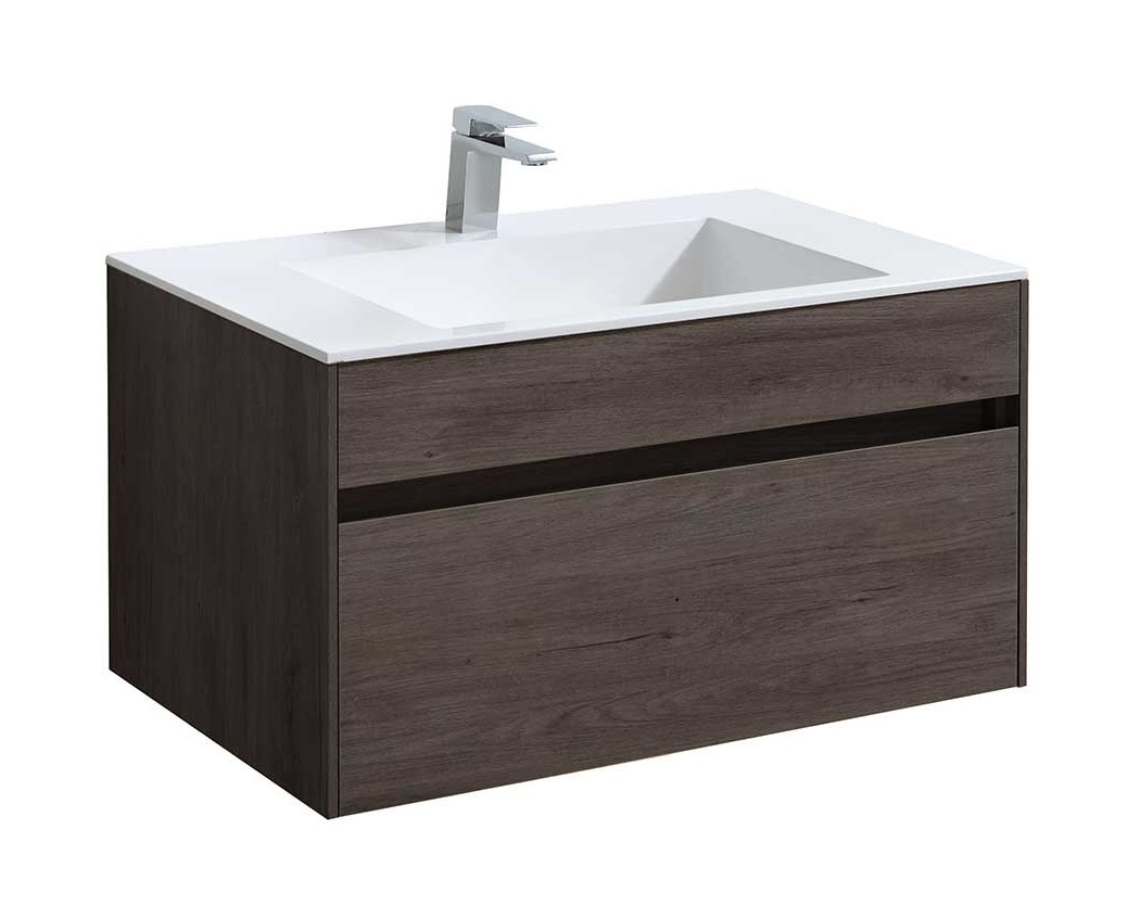 Тумба под раковину Vincea Chiara VMC-2C800RO 80 cм (R.Oak) подвесная