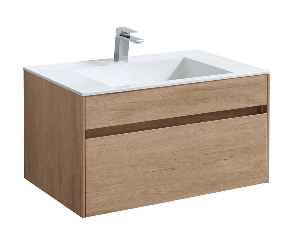 Тумба под раковину Vincea Chiara VMC-2C800NO 80 cм (N.Oak) подвесная