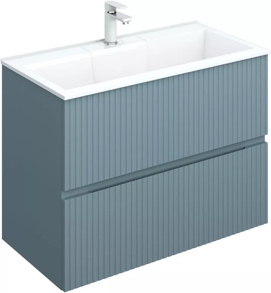 Тумба под раковину Aquanet Джейн 313319 90 см (мисти грин) подвесная