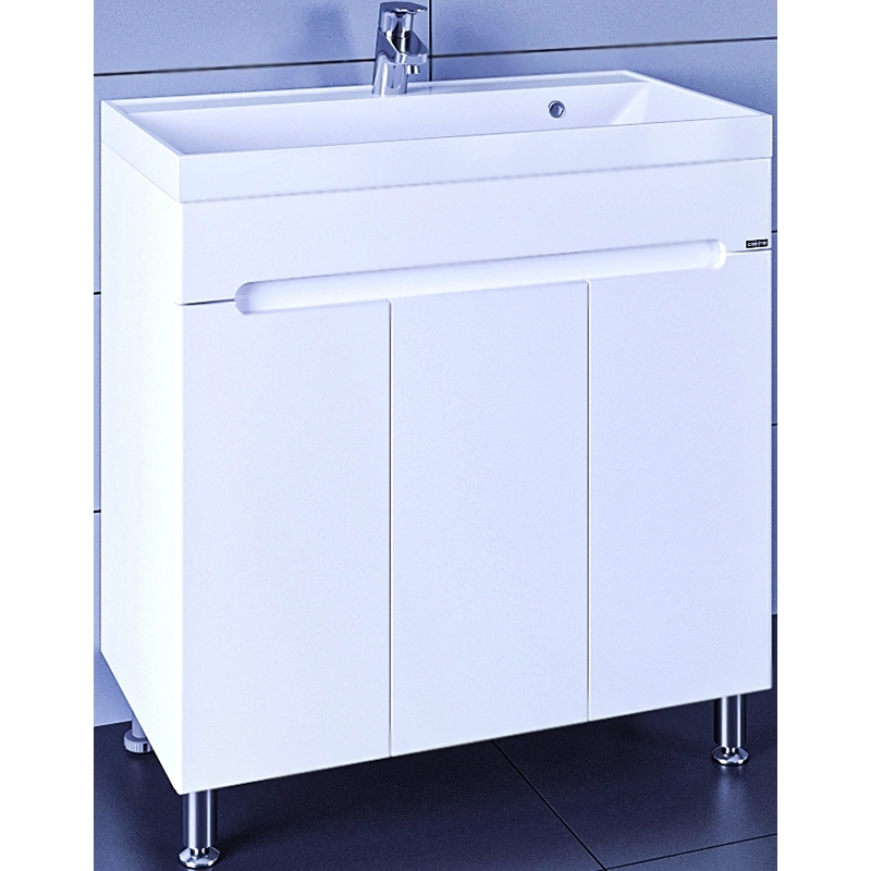 Тумба под раковину СанТа Лондон-80 224018 80 см (белый) напольная