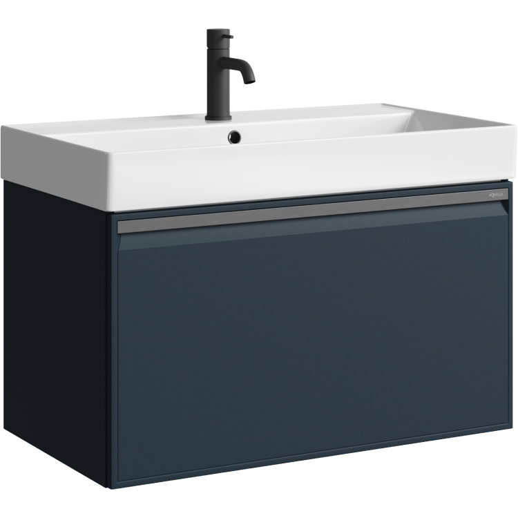 Тумба под раковину Aqwella Pure PUR0108GRM 80 см (серый) подвесная