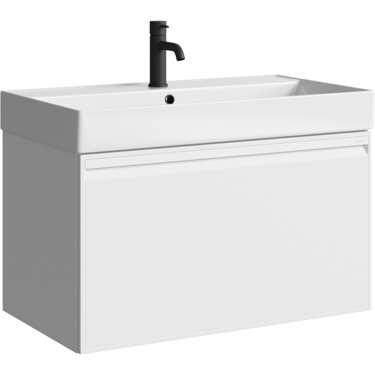 Тумба под раковину Aqwella Pure PUR0108WM 80 см (белый) подвесная