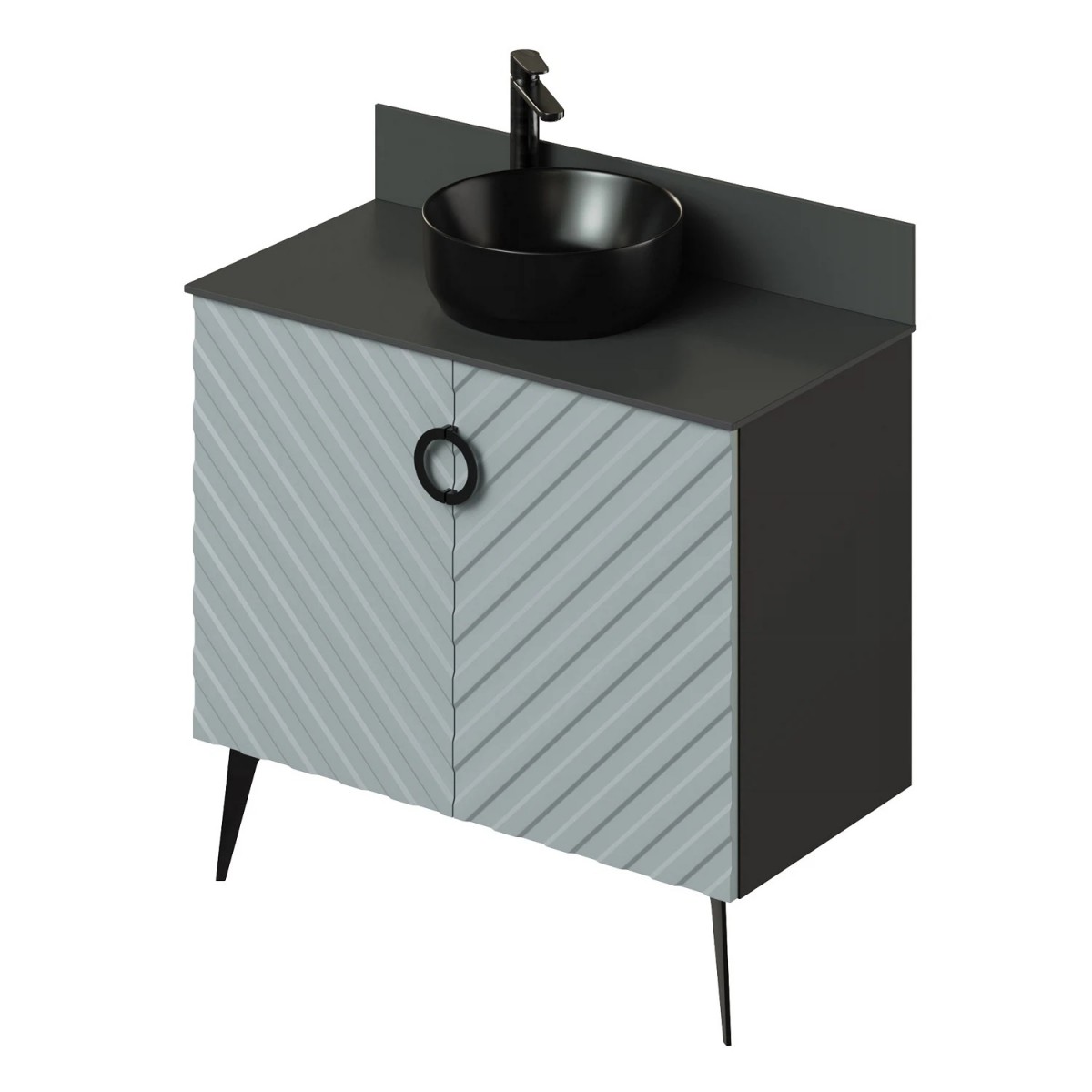 Тумба со столешницей Итана Palladio 2.0 4657821041277 90 см (green wood) напольная