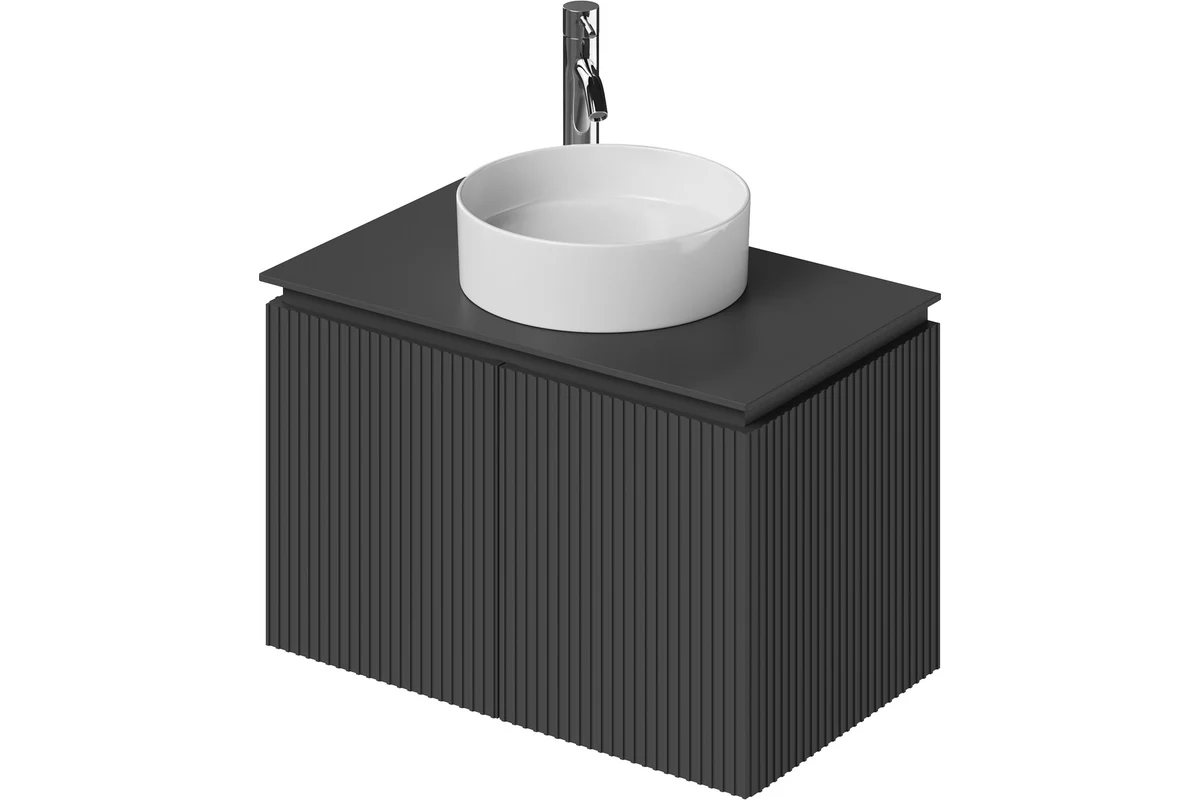 Тумба со столешницей Итана BAND 4657836461305 80 см (графит матовый) подвесная