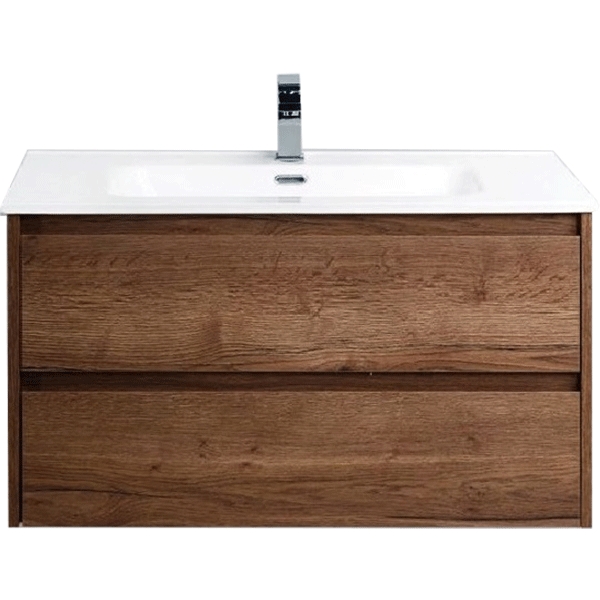 Тумба под раковину Belbagno KRAFT 39-800/390-2C-SO-RT 80 cм (коричневый) подвесная