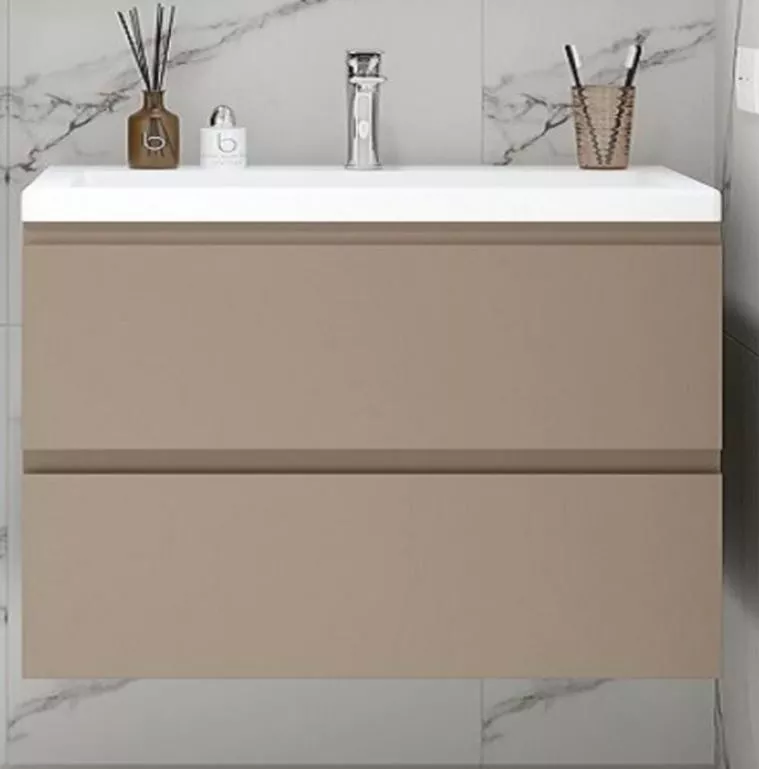 Тумба под раковину Art&Max Bianchi AM-Bianchi-900-2C-SO-CM 90 см (капучино матовый) подвесная