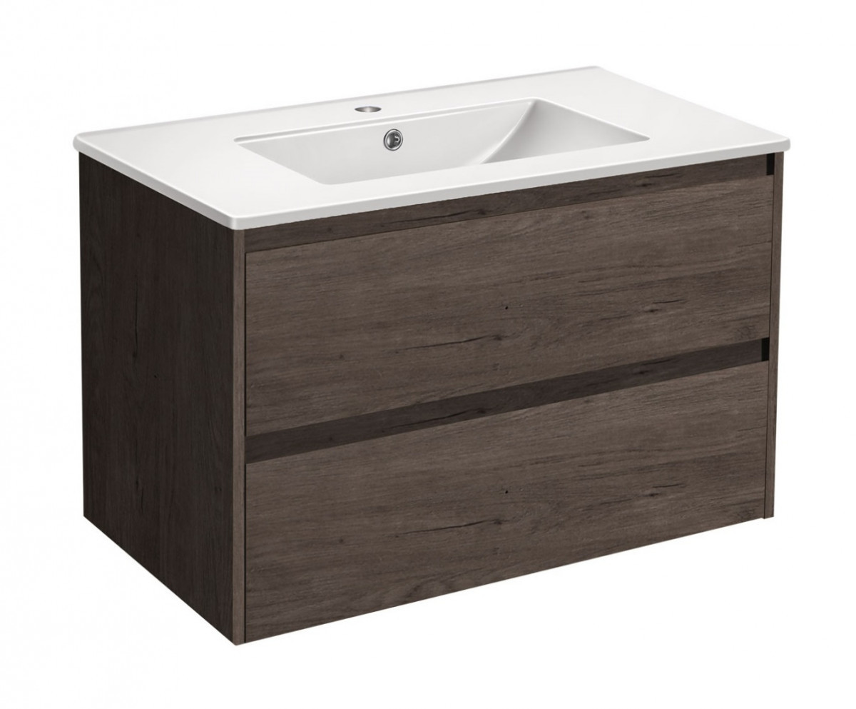 Тумба под раковину Vincea Gio VMC-2G800RO 80 cм (R.Oak) подвесная