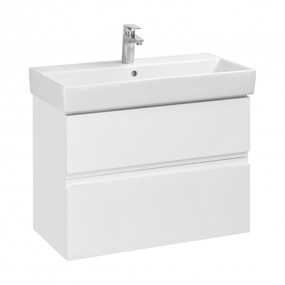 Тумба под раковину Roca Oleta A857640501 80 см (белый матовый) подвесная