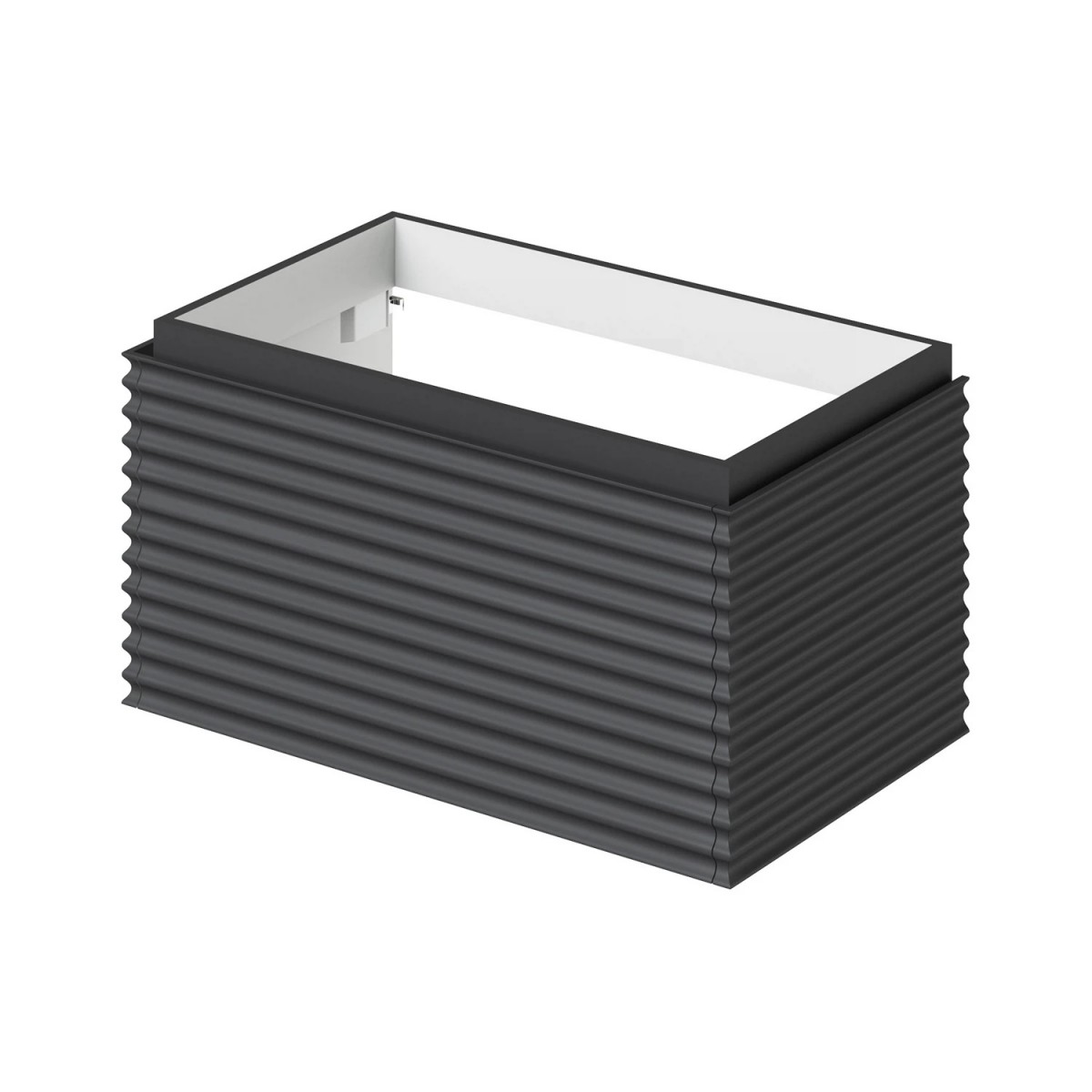 Тумба под раковину Итана Eva 4657821042953 80 см (эмаль графит матовый) подвесная