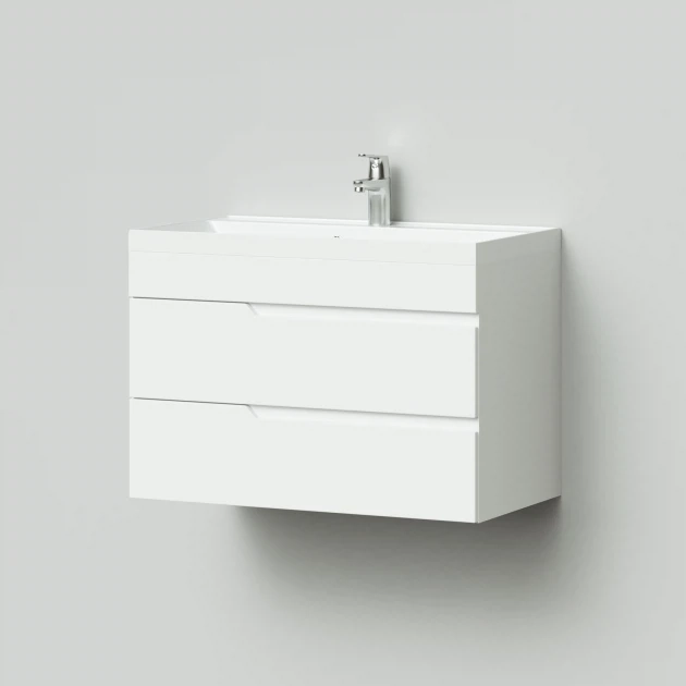 Тумба с раковиной Итана Alexa 4657773601758 80 см (белый) подвесная