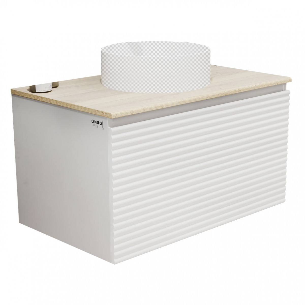 Тумба под раковину Jorno Cossety Coss.01.80/P/W-DG/JR 80 см (белый/дуб марвелла голд) подвесная