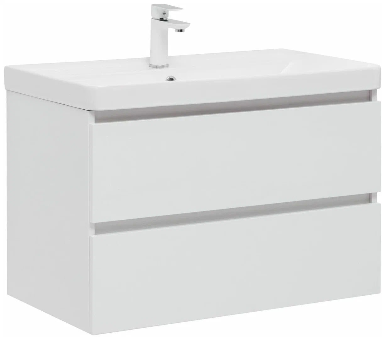 Тумба под раковину Aquanet Вега 308334 80 см (белый) подвесная