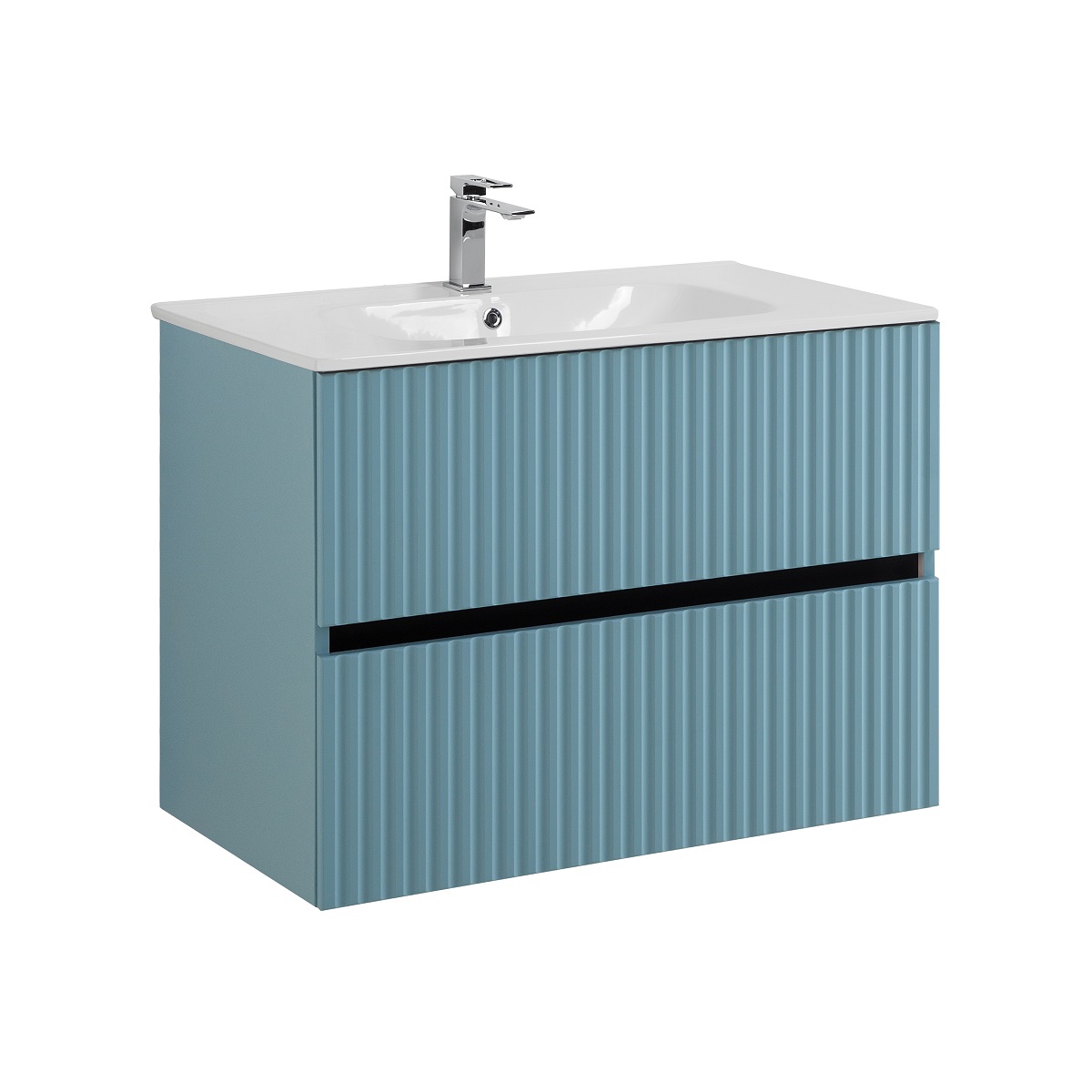 Тумба под раковину Art&Max Torino AM-TORINO-800-2C-SO-NG-P 80 см (ниагара) подвесная