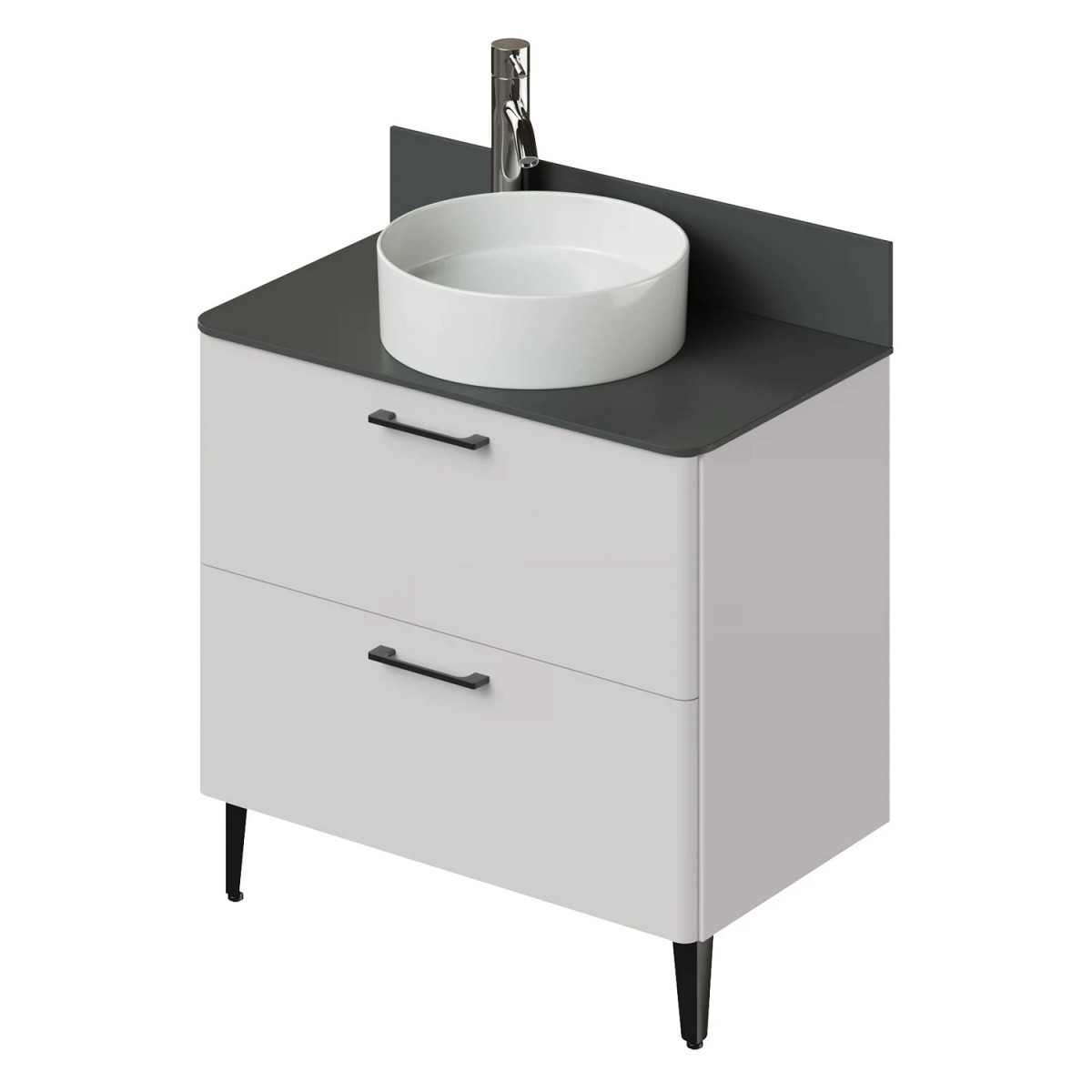 Тумба со столешницей Итана Nais 2.0 4657810335103 80 см (керамик) напольная