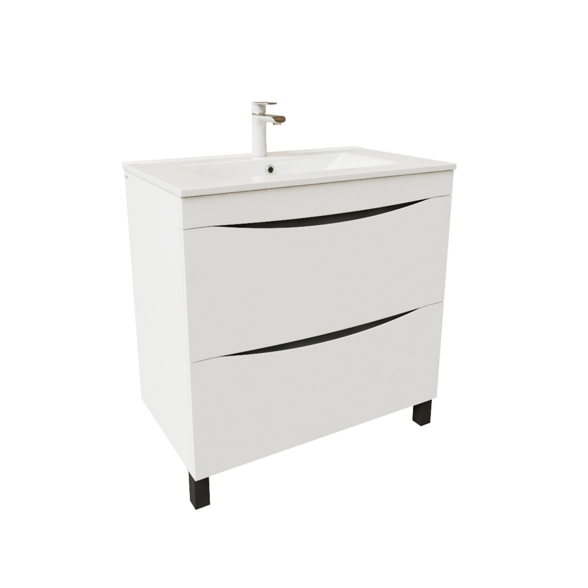 Тумба под раковину IDDIS Cloud CLO80WFi95 80 cм (белый) напольная