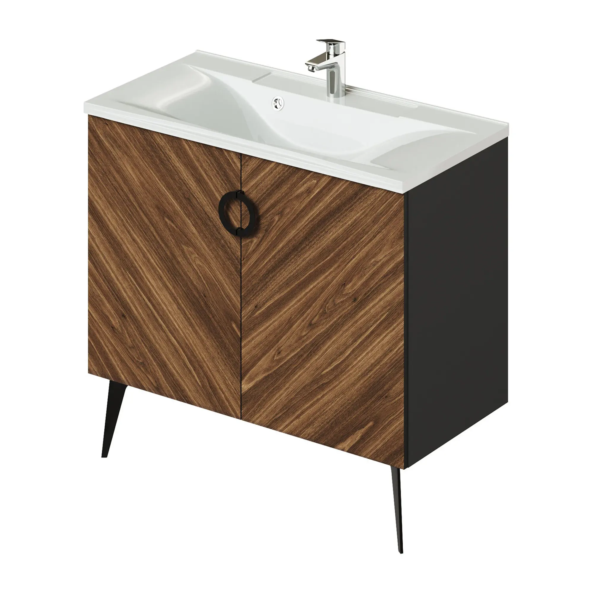 Тумба со столешницей Итана Palladio 4657810333765 90 см (дуб бурбон) напольная