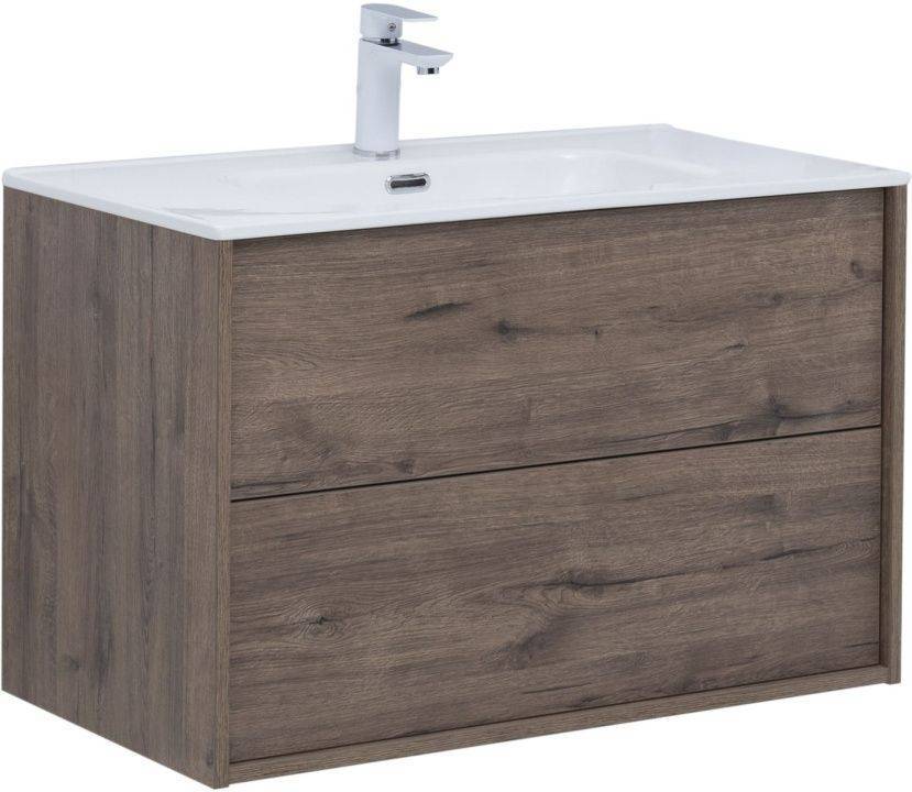 Тумба под раковину Aquanet Lino (Flat) 287543 80 см (белый) подвесная