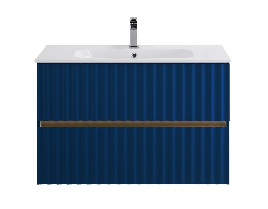 Тумба под раковину Art&Max Elegant AM-ELEGANT-900-2C-SO-SA-P 90 см (сапфир) подвесная