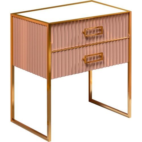 Тумба под раковину ArmadiArt Monaco 867-080-CPG 80 см (капучино/золото)