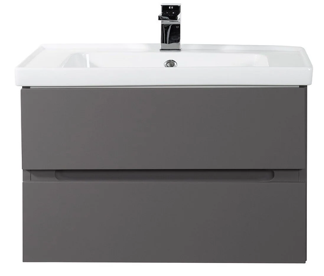 Тумба под раковину Art&Max Techno AM-Techno-900-2C-SO-ZB815 90 см (смоки софт) подвесная