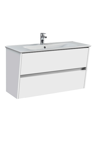 Тумба под раковину Belux Денвер 4810924273055 95 см (белый глянцевый) подвесная