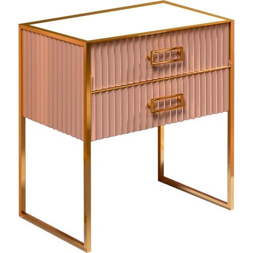 Тумба под раковину ArmadiArt Monaco 866-080-CPG 80 см (капучино/золото)