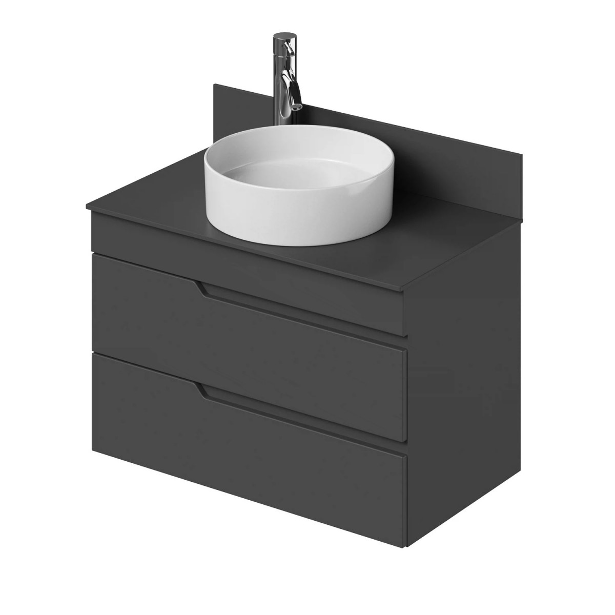 Тумба со столешницей Итана Alexa 4657810334731 80 см (графит) подвесная