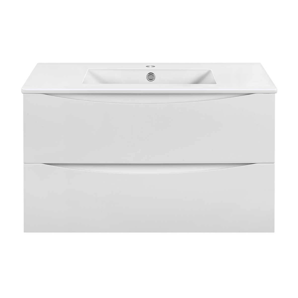 Тумба под раковину Vincea Mia Slim VMC-2MC900S1GW 90 cм (G.White) подвесная