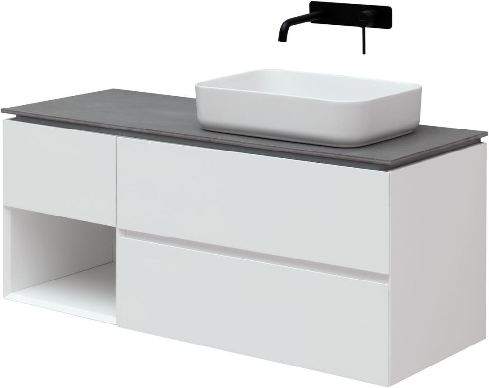 Тумба под раковину Allen Brau Infinity 1.21007.WM 120 см (белый матовый) подвесная R