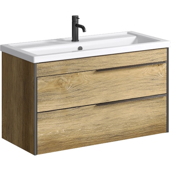 Тумба под раковину Aqwella Fargo FRG0110DB 100 см (дуб балтийский) подвесная/напольная
