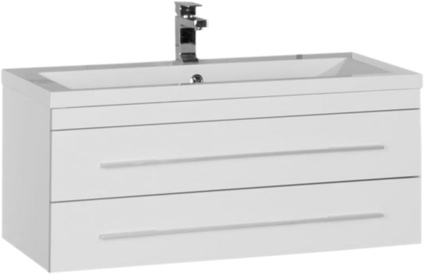 Тумба под раковину Aquanet Верона 100 см (белый) подвесная