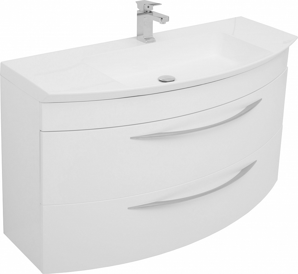 Тумба под раковину Aquanet De Aqua Лонг 120 см (белый ) подвесная